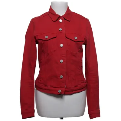 Denim jacket (Red) from &Denim by H&M Cotton, Elastane
