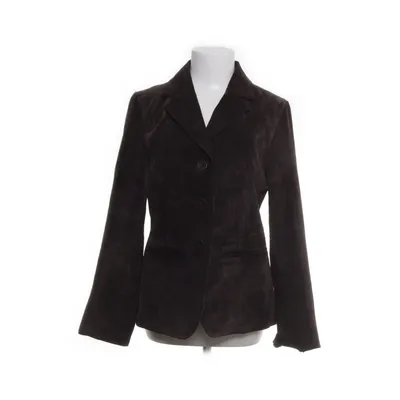 Leren blazer (Bruin) van Joy Leer, Polyester