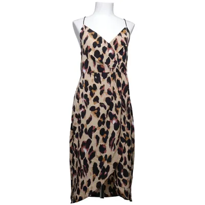 Omlottklänning (Beige, Svart, Brun) från Qed London Polyester