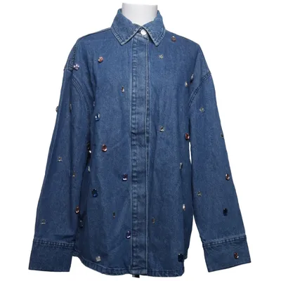 Denim blouse (Blauw) van NA-KD Katoen