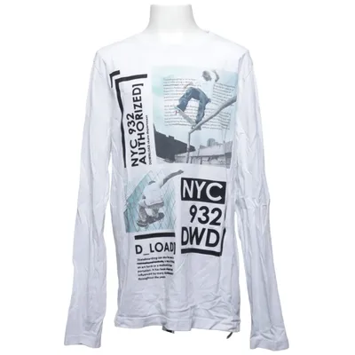 T-shirt à manches longues (Blanc) de DWD Coton