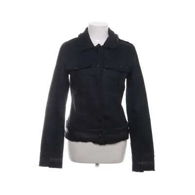 Veste en jean (Noir) de Be Edgy Coton, Élasthane, Cuir