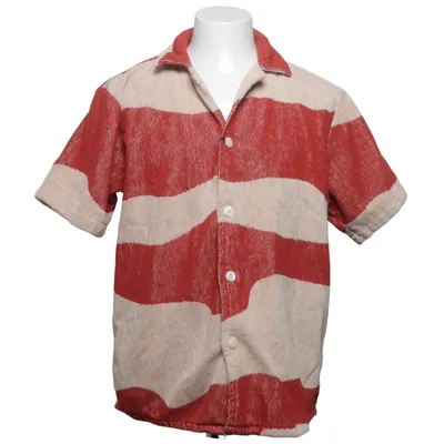 Chemise à manches courtes (Rouge, Beige) de Oas Coton