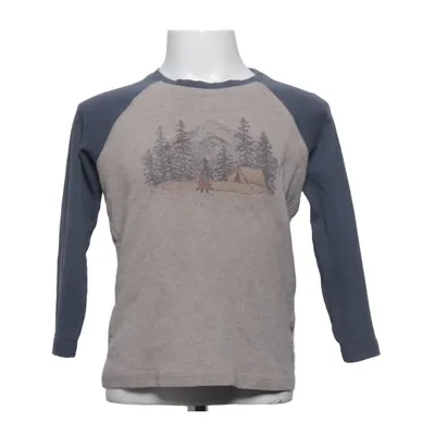 Baseball T-shirt (Beige, Blue) from Wheat Organic cotton