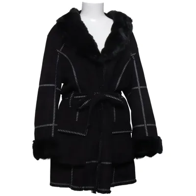 Shearling jacket (Black) from Pompöös Polyester