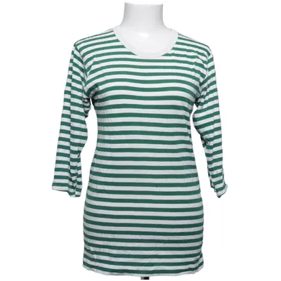 Långärmad t-shirt (Grön, Vit) från Marimekko Bomull, Viskos