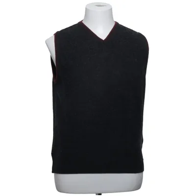 Pull sans manches (Gris, Marron) de Geoffrey Beene Acrylique, Laine de mouton