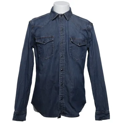 Jeansskjorta (Blå) från Crocker Bomull, Elastan