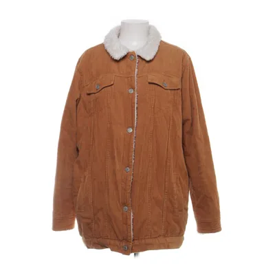 Veste en peau de mouton retournée (Marron, Blanc) de Denim Co Coton, Polyester