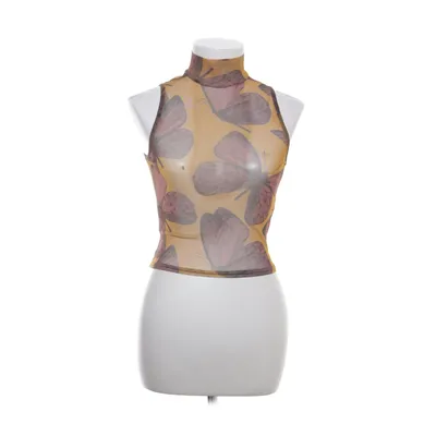 Top (Yellow, Brown, Multicolored) from Urban Outfitters Elastane, Polyester