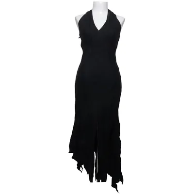 Neckholderkleid (Grau) von Renato Nucci Acetat, Leinen