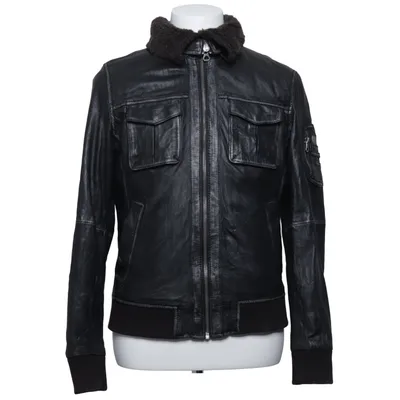 Pilotjacka (Svart) från Gipsy Bomull, Skinn, Polyester