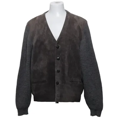 Cardigan (Grijs, Bruin) van Creem Comp Leer, Viscose, Wol