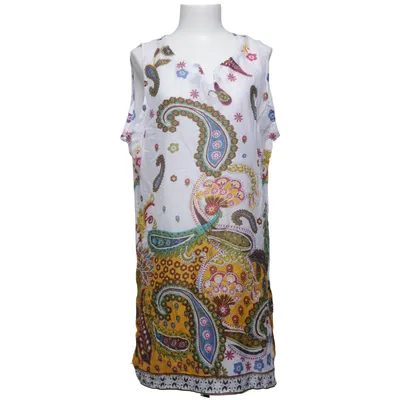 Robe (Blanc, Jaune, Multicolore) de Noor Coton