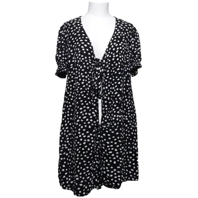 Slå-om-kjole (Sort, Hvid, Flerfarvet) fra Pieces Maternity Viscose