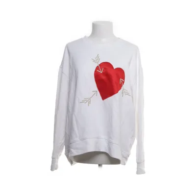 Sweatshirt (Weiß) von H&M Polyester, Baumwolle