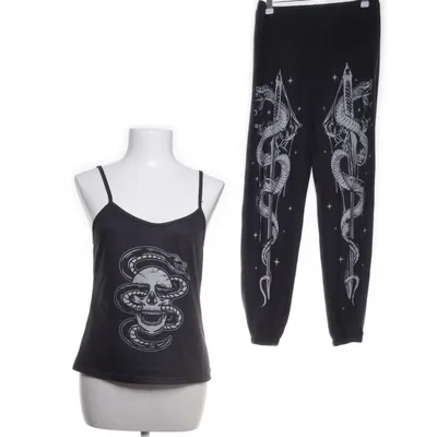Pyjama (Grijs) van Romwe Elastaan, Polyester