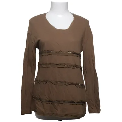 T-shirt à manches longues (Marron) de Apriori Coton, Soie