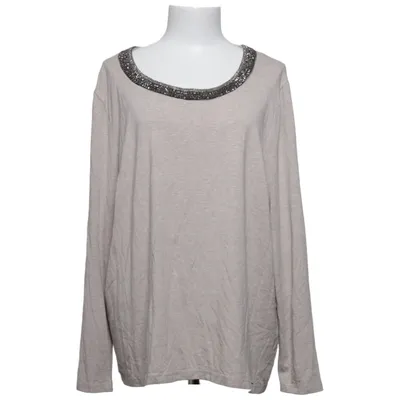 Lange mouwen shirt (Beige) van Lucia Elastaan, Viscose
