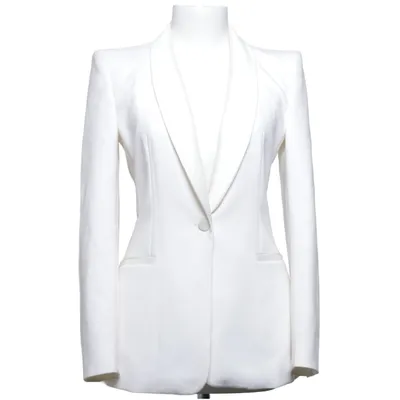Blazer (Hvid) fra Zara Acetat, Polyester