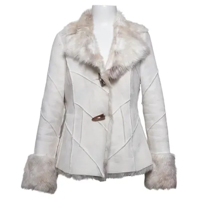 Shearling jacket (Beige) from Amisu Acrylic, Polyester