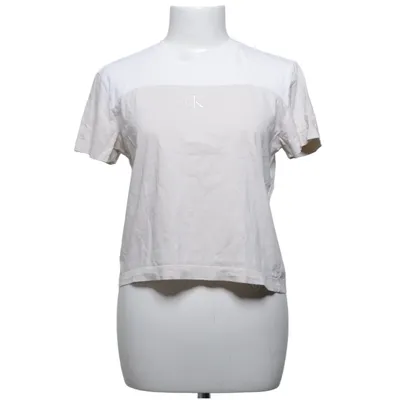 T-shirt (Wit, Beige) van Calvin Klein Jeans Katoen