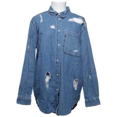 Jeansskjorte (MOTO) fra Topshop Moto Bomuld