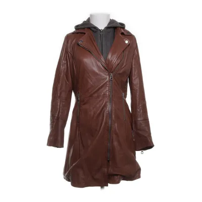 Läderkappa (Brun) från Gipsy Bomull, Polyester, Skinn