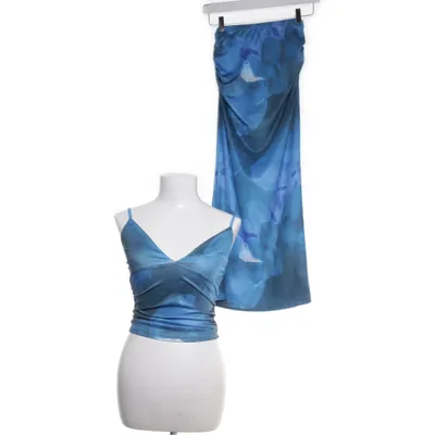 Sæt (Blå) fra Shein Polyester, Elastan