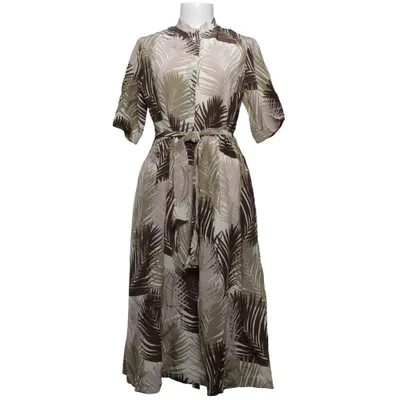 Blousejurk (Beige, Bruin, Groen) van Caliban Zijde, Viscose