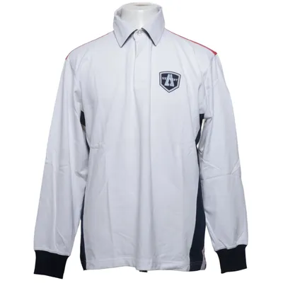 Rugby Shirt (Weiß, Blau, Rot) von Key West Baumwolle