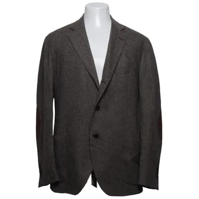 Blazer (Brun, Grå) fra Adverb Uld