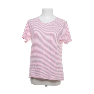 T-shirt (Rosa, Vit) från Sézane Bomull, Linne