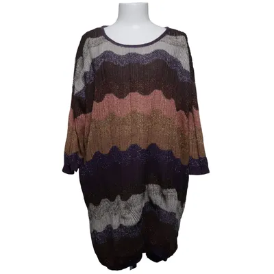 Kjole (Lilla, Brun, Flerfarvet) fra Missoni Lindex Akryl, Bomuld, Metallfiber