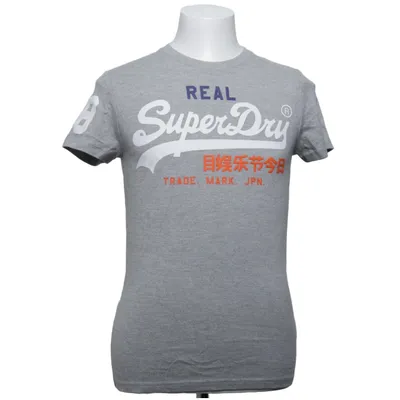 T-shirt (Grijs) van Superdry Vintage Katoen, Polyester