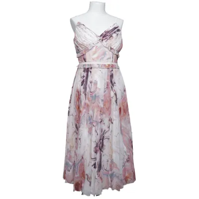 Robe longue (Blanc, Multicolore) de Little Mistress Élasthane, Polyester