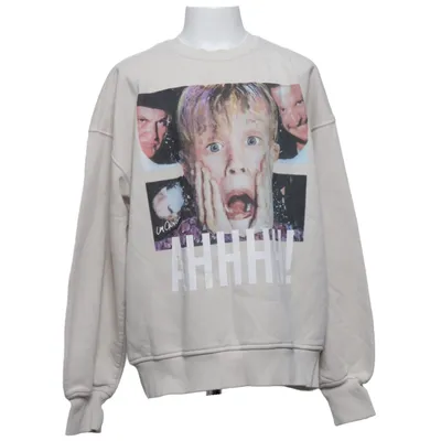 Sweatshirt (Beige) from Celebrity Icons Cotton, Recycled polyester