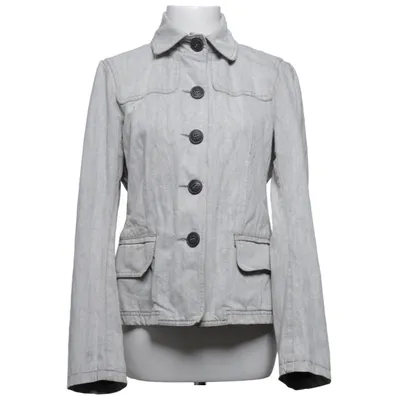 Blazer (Gray) from Prêt à Porter Cotton, Polyester