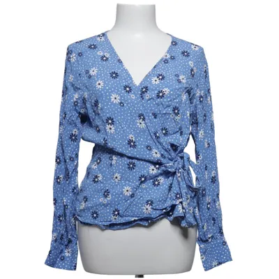 Wrap blouse (Blue, White, Multicolored) from Talbots Viscose