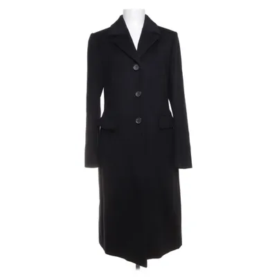 Coat (Black) from René Lezard Acetate, Cashmere, Wool, Viscose