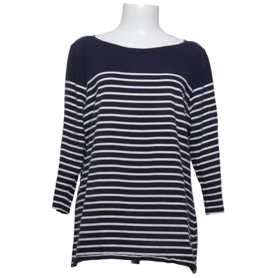 Långärmad t-shirt (Blå, Vit) från Merona Bomull, Elastan