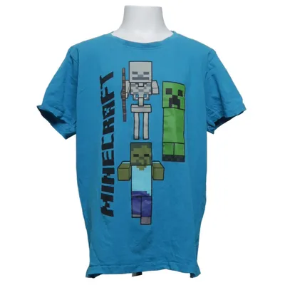 T-shirt (Bleu, Multicolore) de Mojang Coton