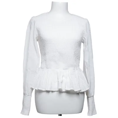 Blouse (Wit) van Neo Noir Katoen, Elastaan, Polyamide, Polyester
