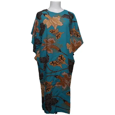 Kaftan (Blauw, Bruin, Meerkleurig) van Batik