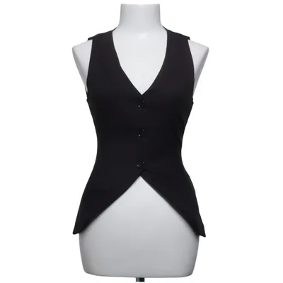 Kostuumgilet (Zwart) van Gina Tricot Elastaan, Polyester