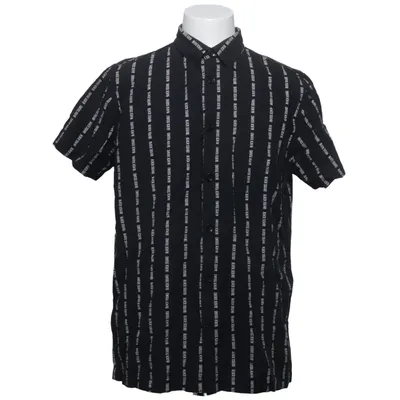 Short sleeve shirt (Black, White) from Black Squad Cotton, Viscose