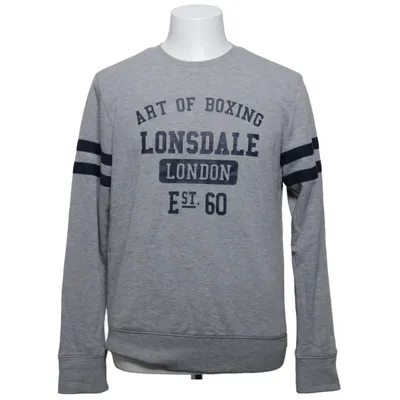 Sweatshirt (Gris, Bleu) de Lonsdale Coton, Polyester
