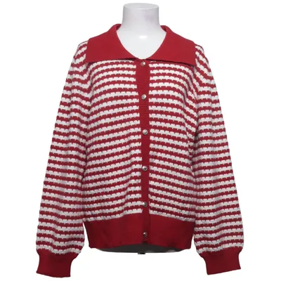 Cardigan (Rouge, Blanc) de Belle Poque Acrylique, Polyamide, Polyester
