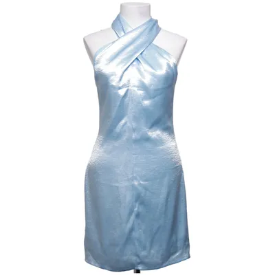 Halterneck-kjole (Blå) fra In the Style Elastan, Polyester