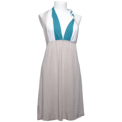 Halterneck dress (Beige, White, Blue) from Baby Phat Elastane, Polyester, Viscose